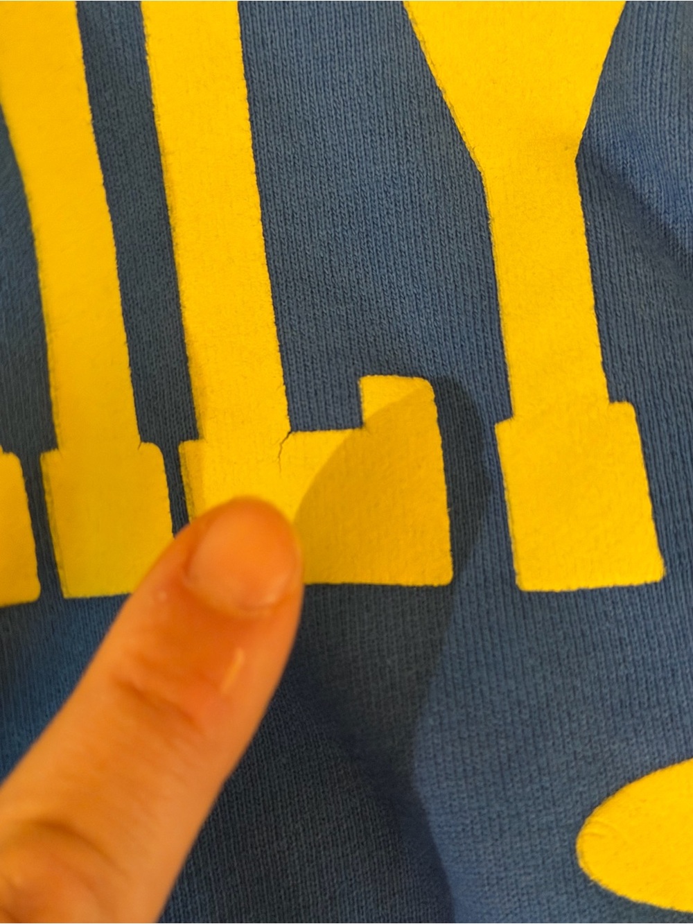 Daily Drills Royal Blue Crewneck Sweatshirt with Yellow Logo - Picture 5 of 7